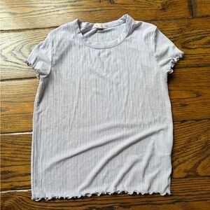 Madewell Women's Ribbed Lilac Top